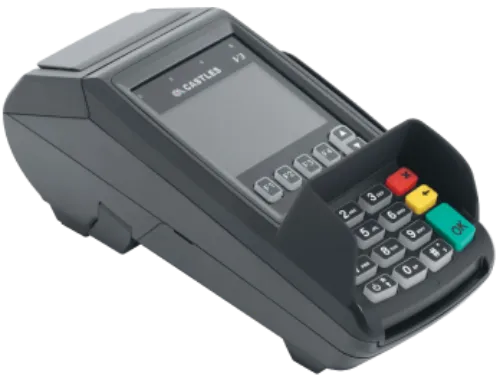 Мобильный POS-терминал Castles VEGA 3000M2 3G 2,4” TFT Color screen contactless